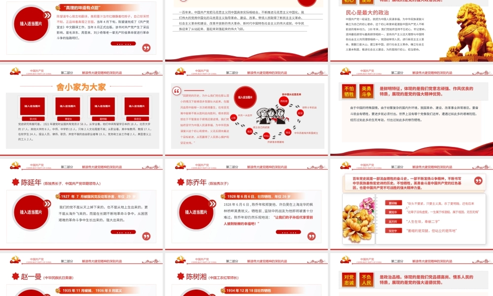 2021弘扬伟大建党精神分离答好“新考卷”PPT模板七一讲话专题辅导.pptx