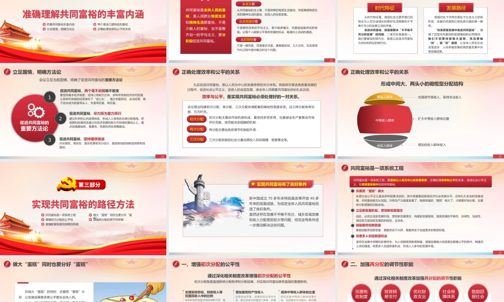 2021准确把握共同富裕的科学内涵与现实路径PPT专题党课模板下载.pptx