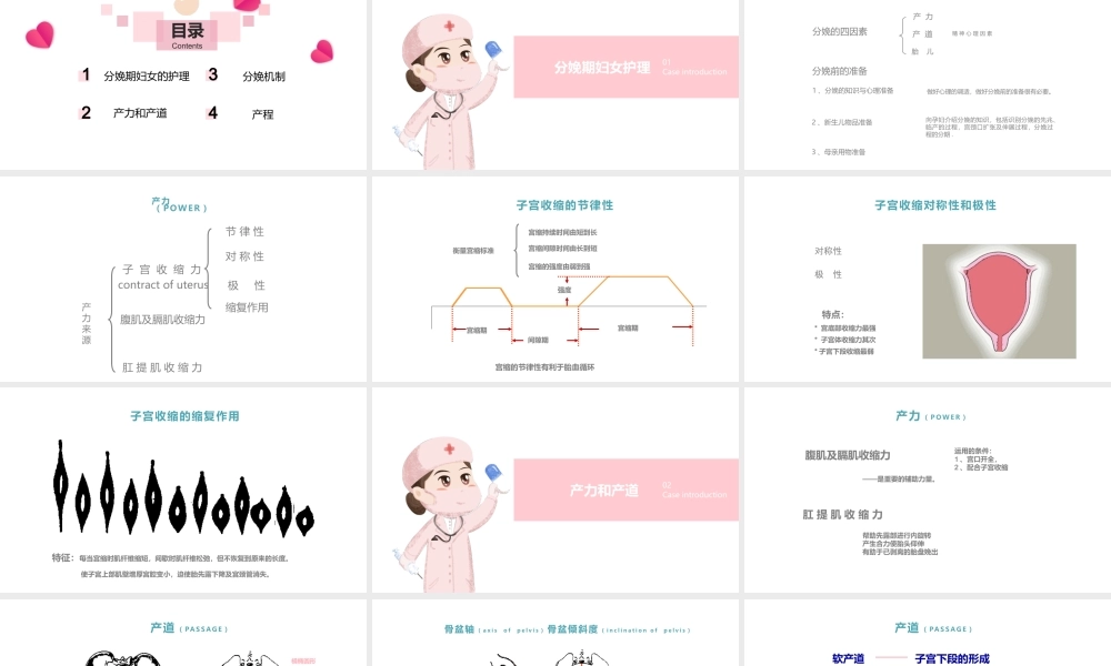 2022分娩期妇女护理产后护理母婴护理PPT温馨清新产后护理通用PPT模板下载.pptx