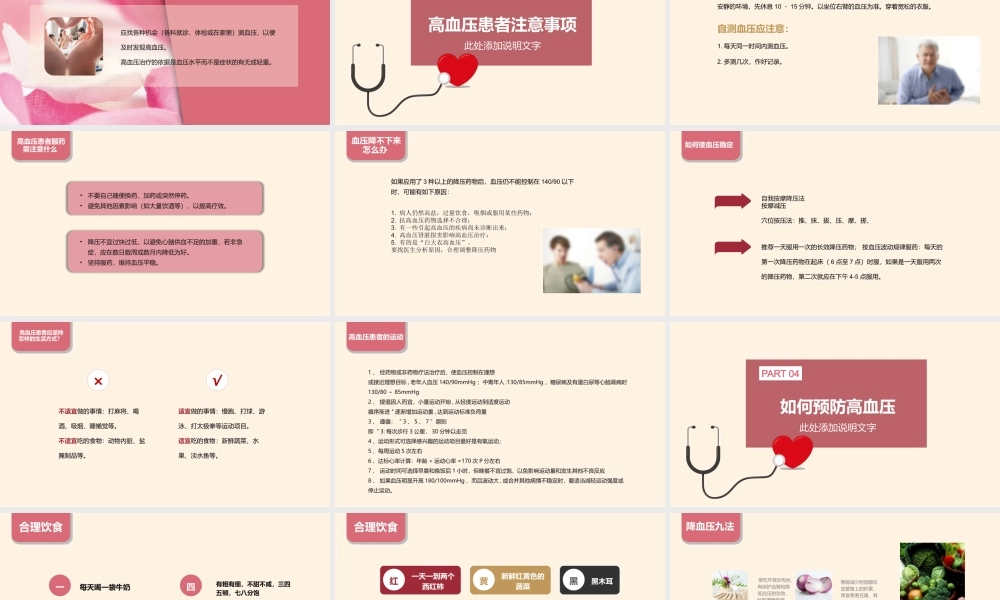 2022高血压预防和控制护理PPT创意简约护理通用PPT.pptx