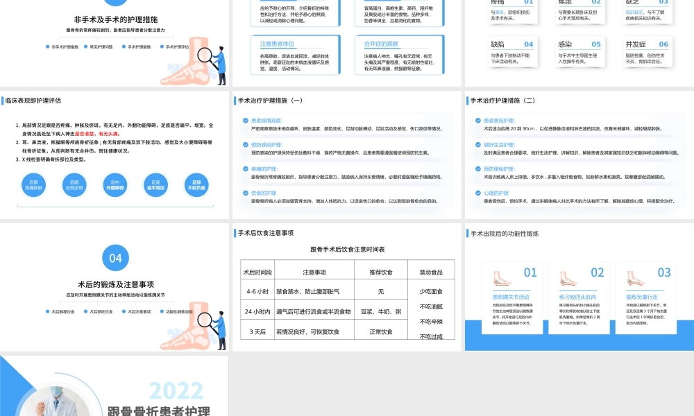 2022跟骨骨折患者介绍及护理PPT医疗商务风医学护理通用PPT.pptx