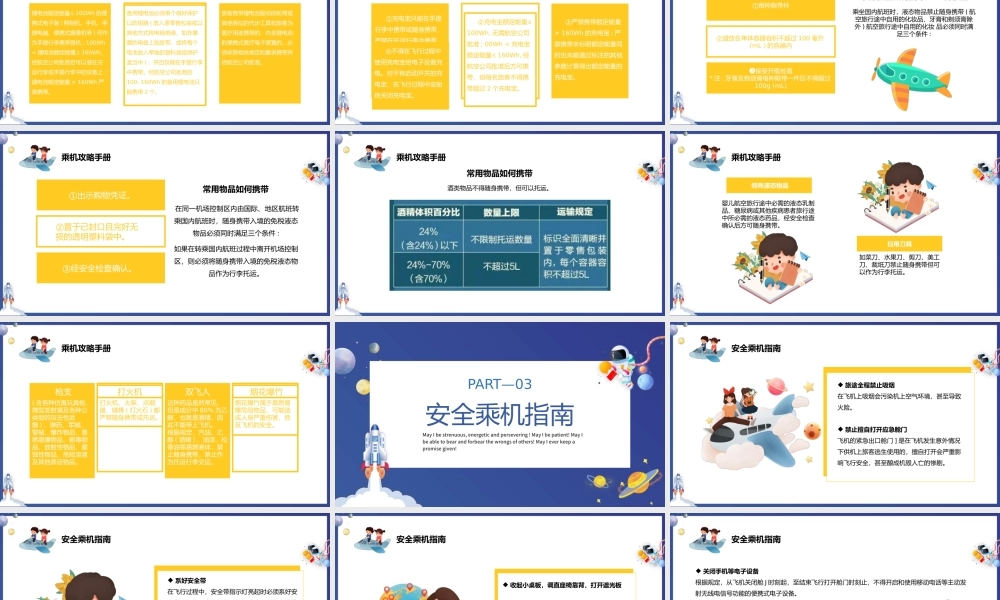 2022国际民航日PPT卡通风国际民航日主题活动班会课件模板.pptx