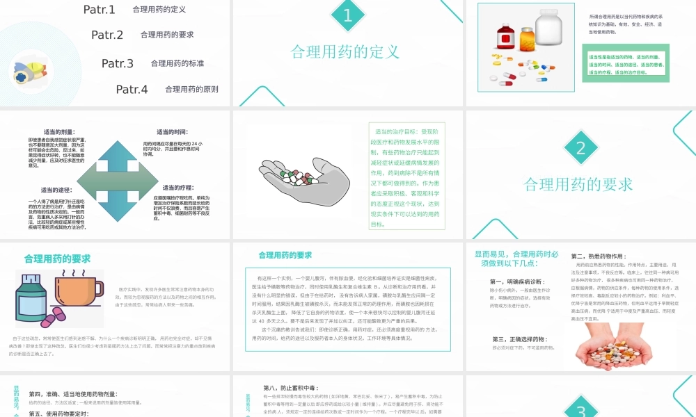 2022合理用药PPT清新简约医疗通用PPT.pptx