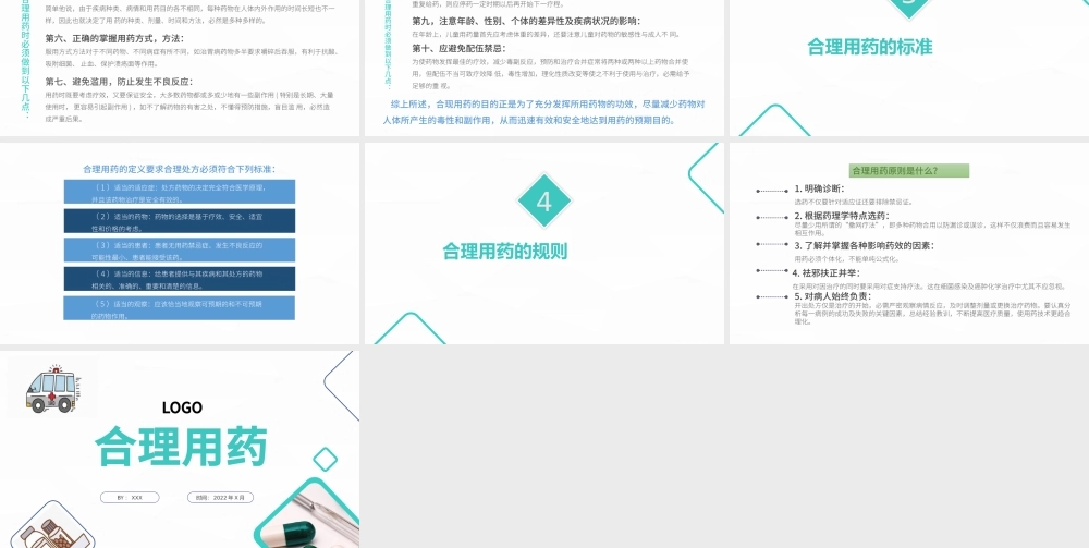 2022合理用药PPT清新简约医疗通用PPT.pptx
