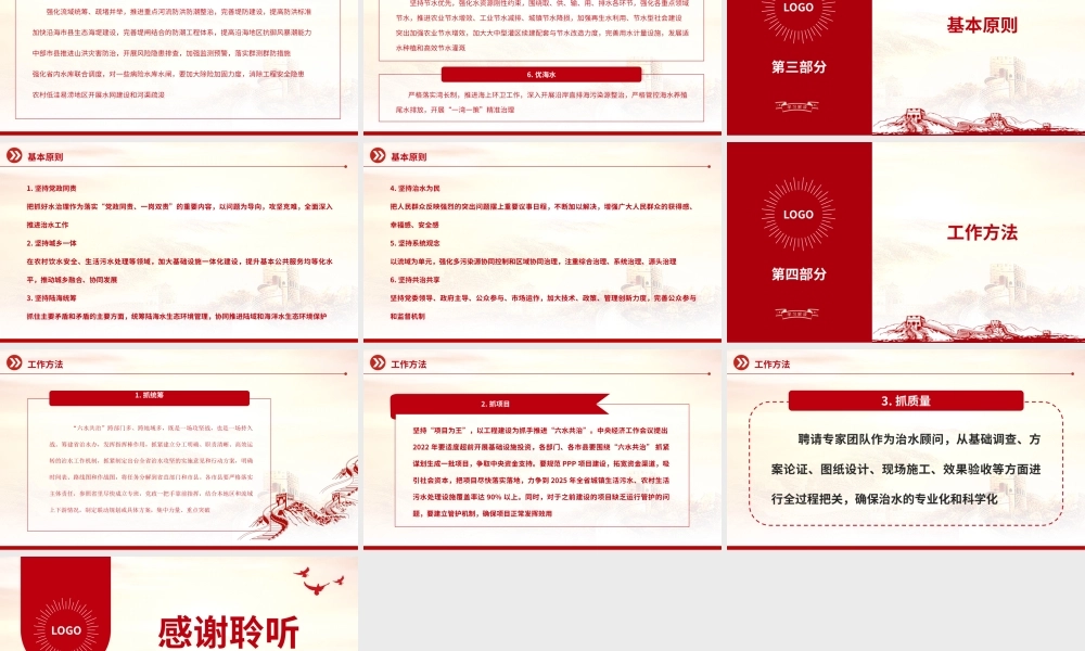 2022六水共治PPT彰显治水新理念高质量打好六水共治攻坚战生态党建党课课件.pptx