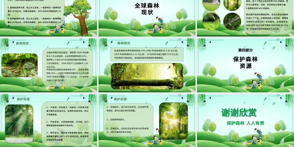 2022绿色简约世界森林日介绍宣传课件.pptx