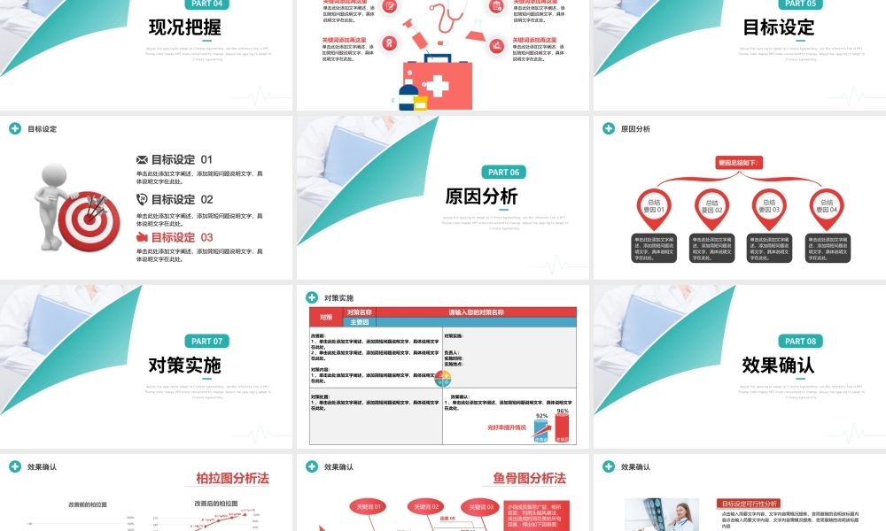 2022品管圈PPT个性创意医疗QC通用PPT模板下载.pptx