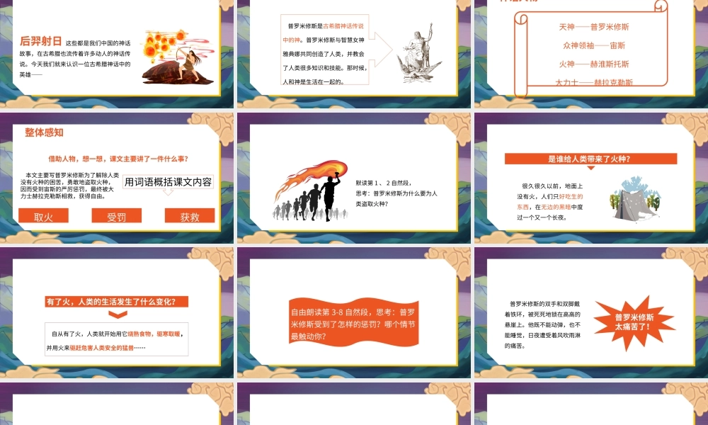 2022普罗米修斯PPT第14课小学四年级语文上册部编人教版教学课件 (2).pptx