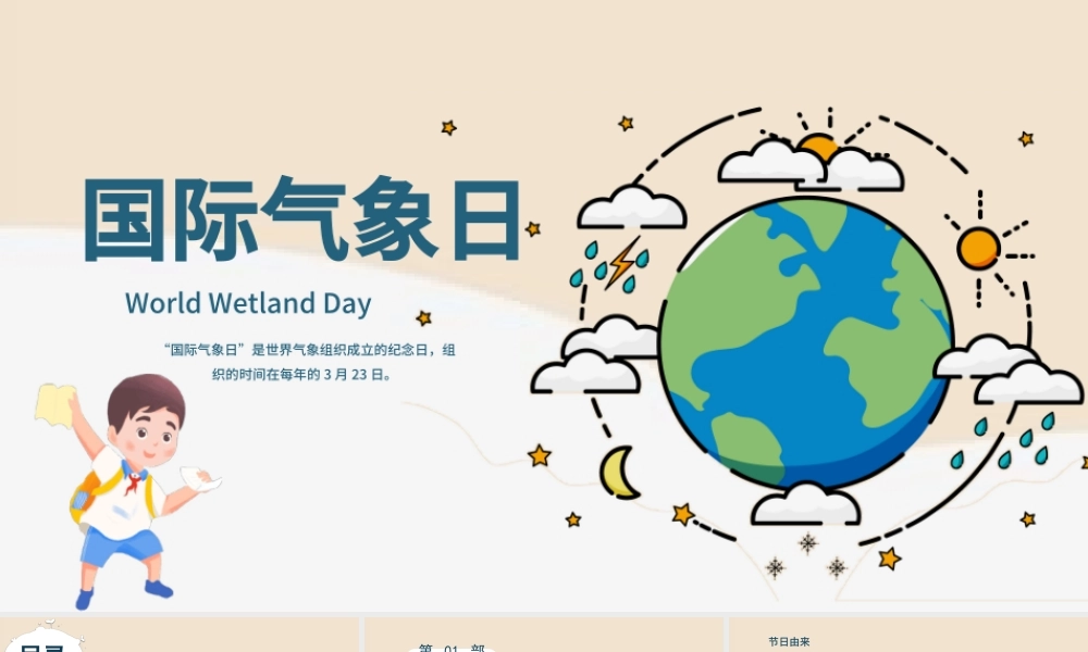 2022世界气象日节日介绍宣传.pptx