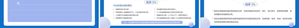 2022税务基本知识PPT蓝色简约风税务基础知识讲解培训课件模板.pptx