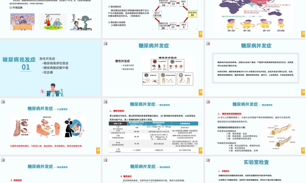 2022糖尿病PPT创意清新医疗教学通用PPT.pptx