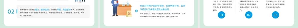 2022同心抗疫静待花开PPT卡通插画风抗疫健康培训系列专题课件模板.pptx