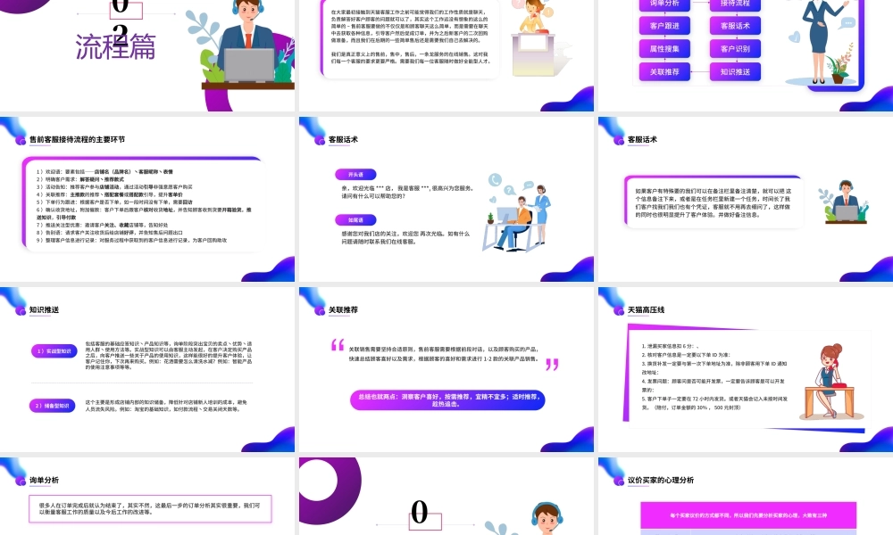 2022新手客服培训PPT卡通风618电商新手客服培训主题课件模板.pptx
