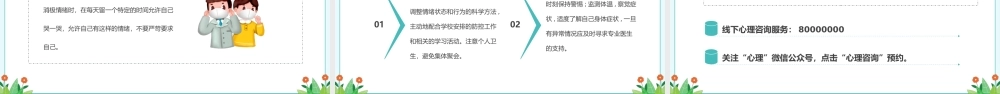 2022疫情当前我不害怕PPT清新卡通风中小学生疫情防控主题班会课件模板.pptx