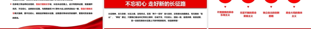 2022长征胜利86周年PPT简约大气党政风纪念中国工农红军长征胜利86周年专题党建党课课件模板.pptx