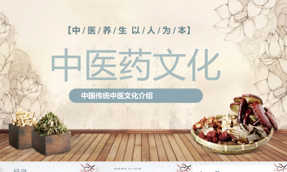 2022中医药文化PPT古风水墨风中医养生介结通用PPT模板.pptx
