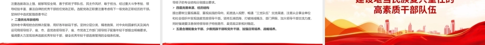 2023党支部的领导班子建设PPT红色党政风党建宣传主题教育报告模板下载.pptx