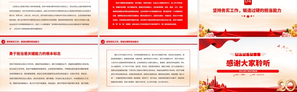 2023锻造具备领导现代化建设能力的干部队伍PPT大气精美风党员干部学习教育专题党课课件.pptx