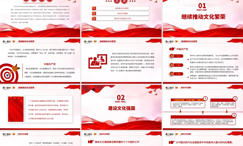 2023更好担负起新时代新的文化使命PPT大气精美风党员干部学习教育专题党课课件.pptx