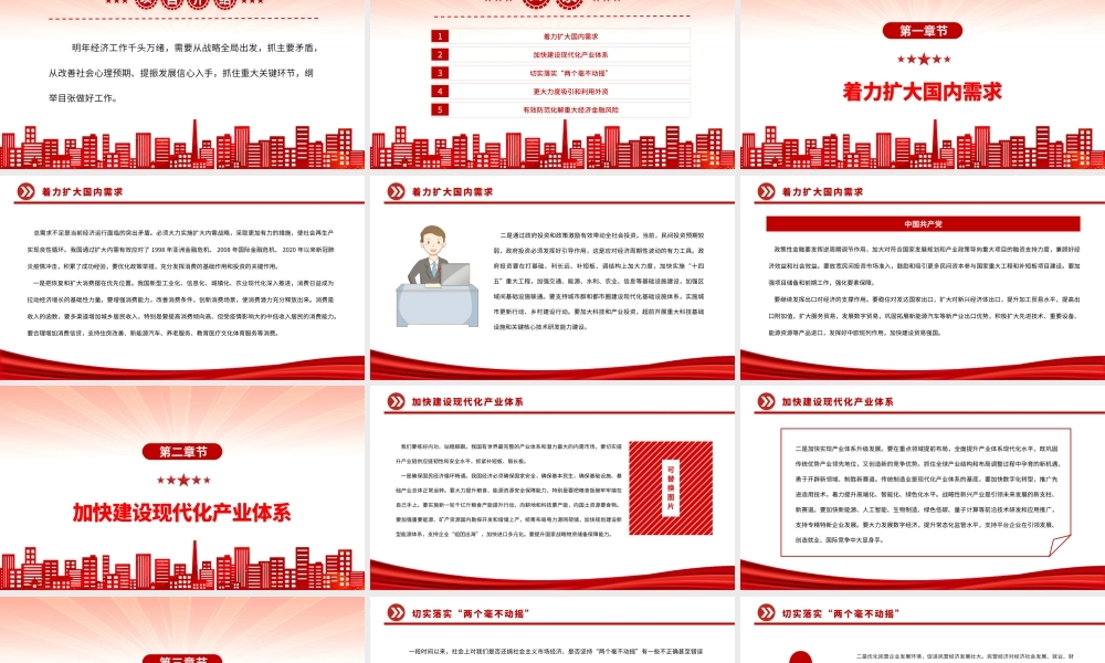 2023当前经济工作的几个重大问题PPT大气精美风党员干部学习教育专题党课课件.pptx