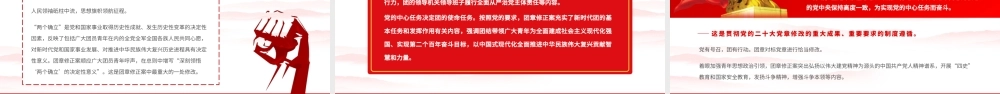 2023党旗所指团旗所向PPT红色党政风《中国共产主义青年团章程（修正案）》起草工作综述专题党课课件.pptx