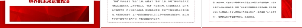 2023契合结合融通PPT党政风“两个结合”视域下马克思主义中国化时代化理论生成的逻辑意蕴专题党课课件模板__  .pptx