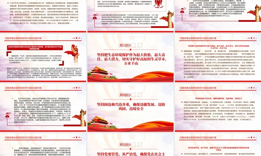 2024新时代党的治藏方略PPT精美大气奋力建设社会主义现代化新西藏微党课.pptx