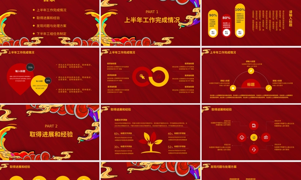 创意国潮风格工作总结PPT模板.pptx