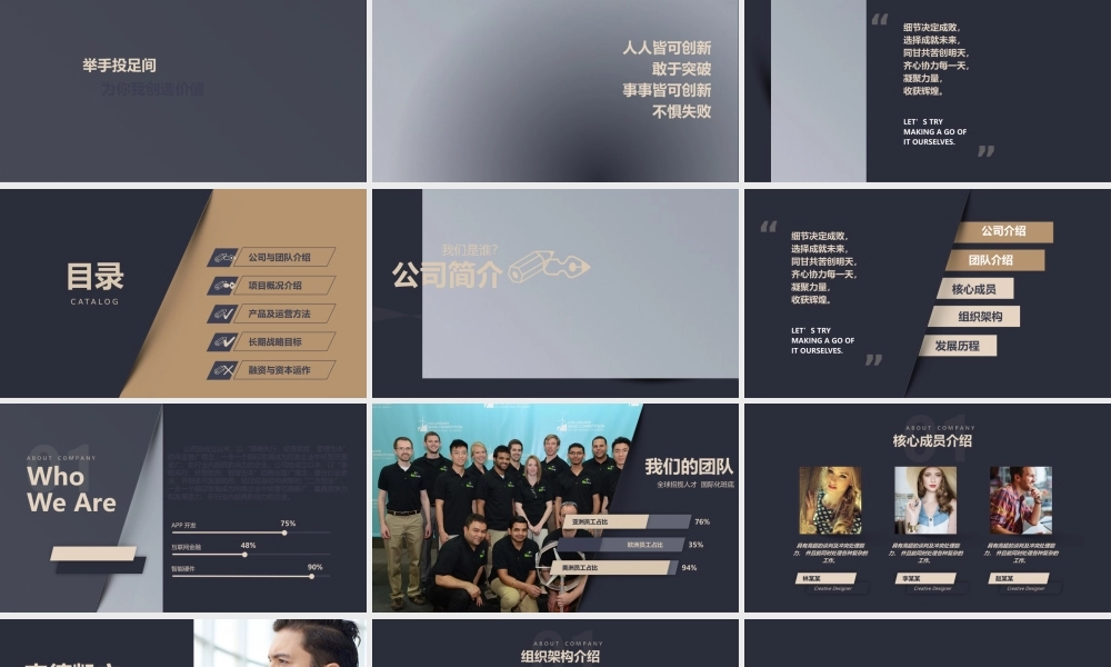 大气高端融资计划书PPT模板.pptx