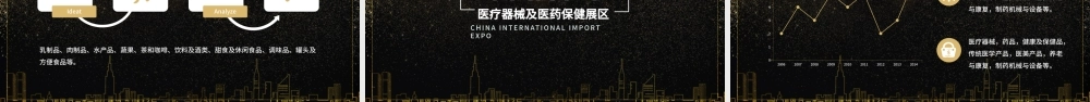 大气黑金时尚风中国国际进口博览会.pptx