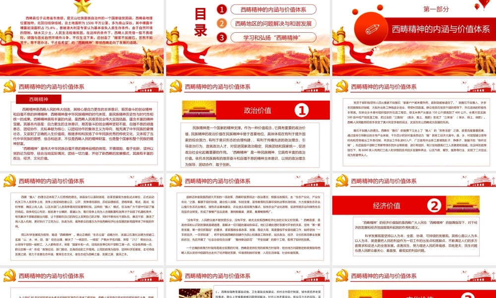大气简约弘扬新时代西畴精神党课PPT.pptx