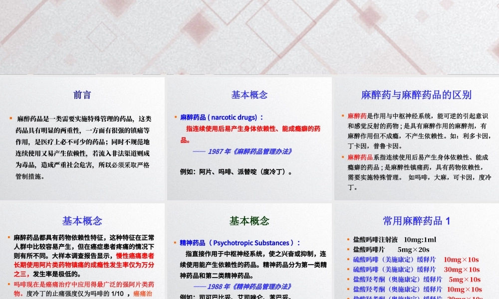 大学课件麻醉药ppt.pptx