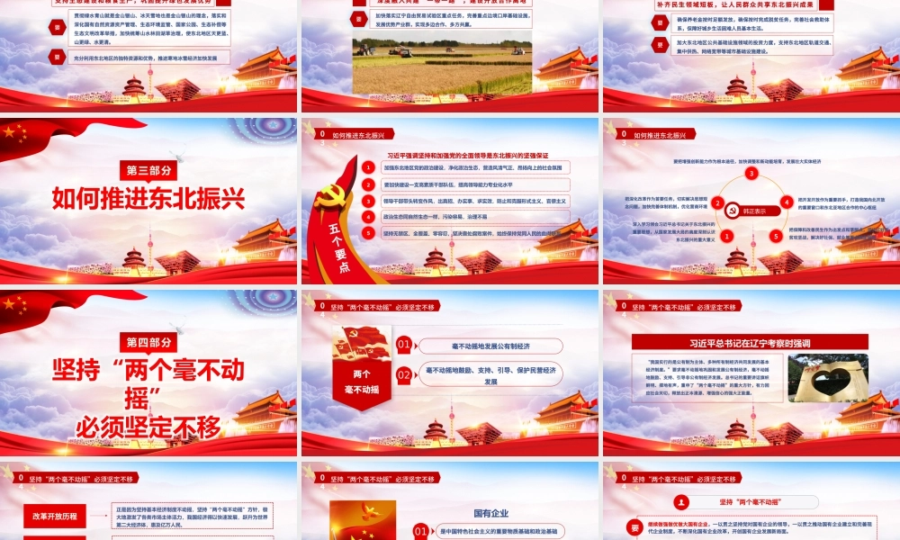 东北振兴党政红色热点党课党建PPT模板.pptx