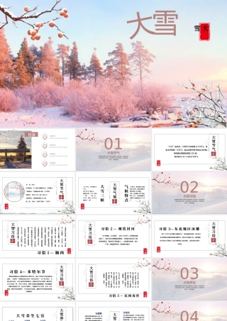 二十四节气之大雪PPT模板通用.pptx