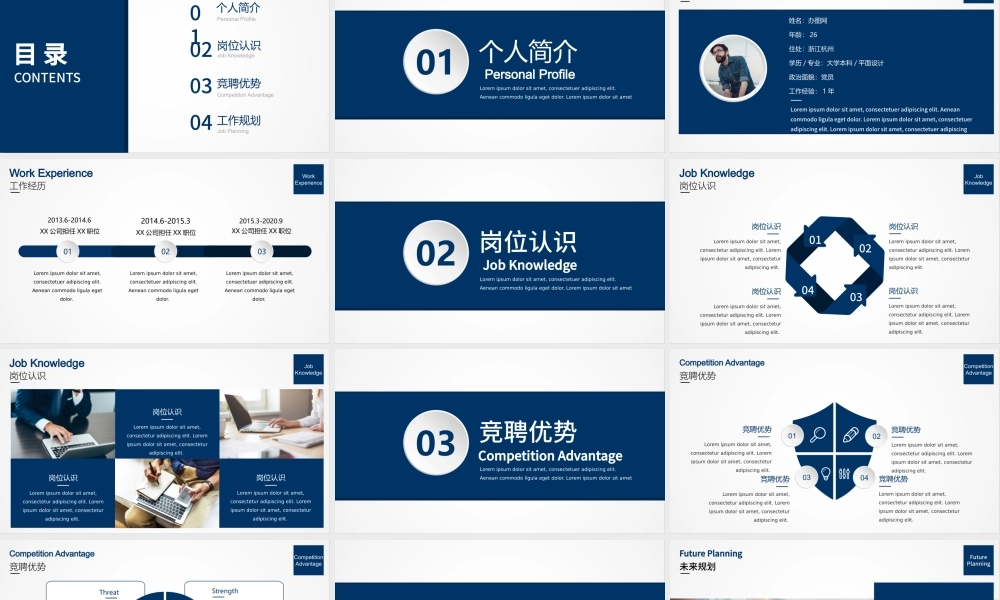 个人简历述职PPT经理竞聘ppt模板幻灯片.pptx