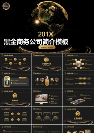 高端大气黑金商务公司简介PPT模板.pptx