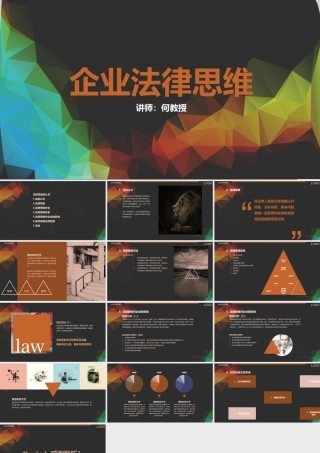 MBA企业管理法律培训PPT模板.pptx