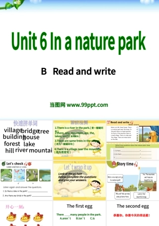 Unit 6 In a nature park英语课件PPT模板.pptx