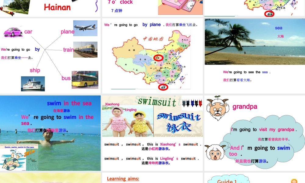 We are going to visit Hainan 英语课件PPT模板.pptx