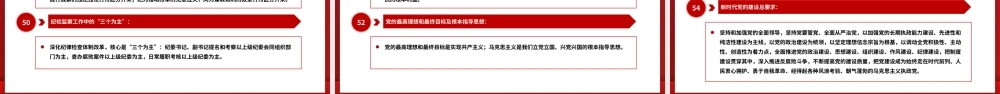 红色简洁党纪学习教育应知应会知识100条（二）党员干部学习PPT下载.pptx