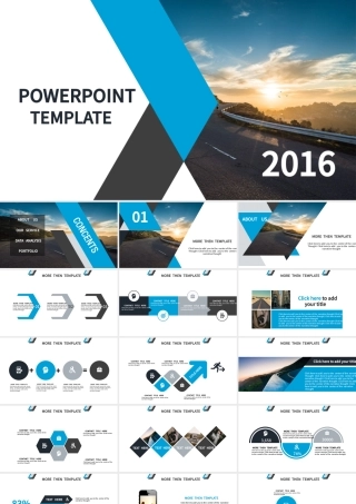 几何形状创意视觉排版精美商务ppt模板.pptx