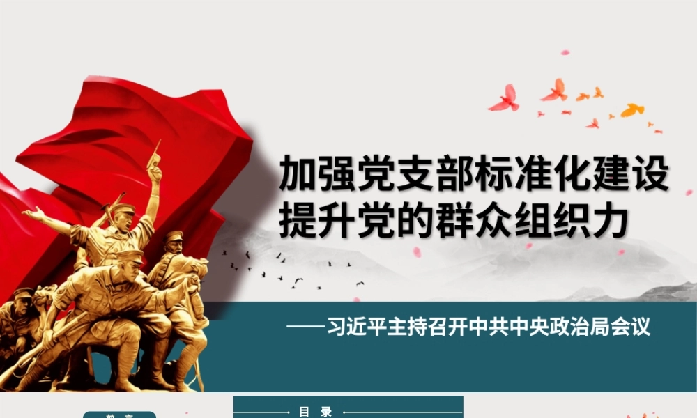 加强党支部标准化建设党课党组织建设ppt.pptx