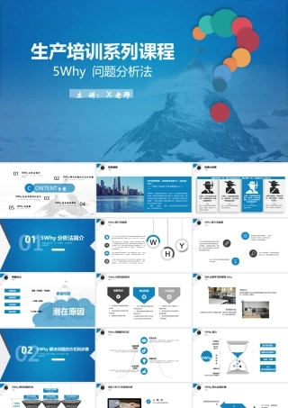 简洁大气生产培训系列课程-5why问题分析法.pptx
