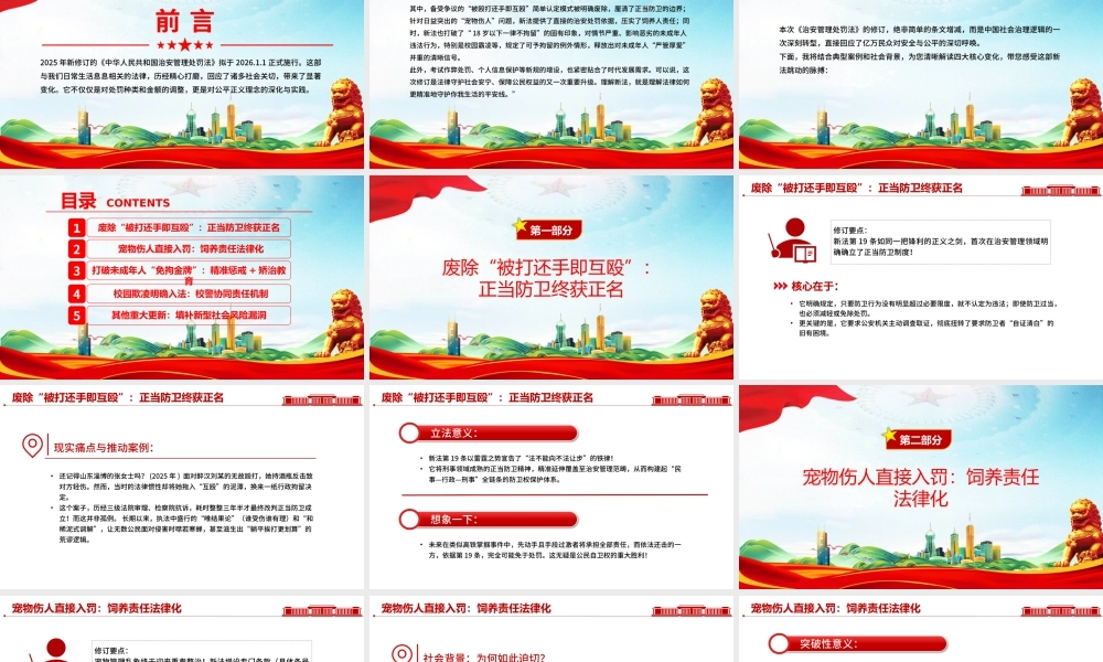 简洁大气新《治安管理处罚法》解读PPT课件.pptx