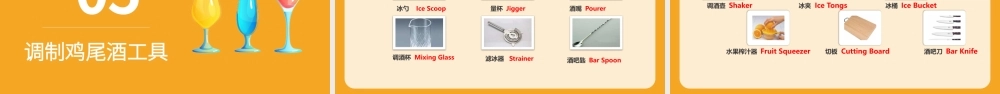 简约风格鸡尾酒调制实用调酒师培训PPT课件.pptx