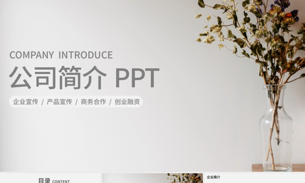 简约简洁企业宣传企业简介公司简介PPT模板.pptx