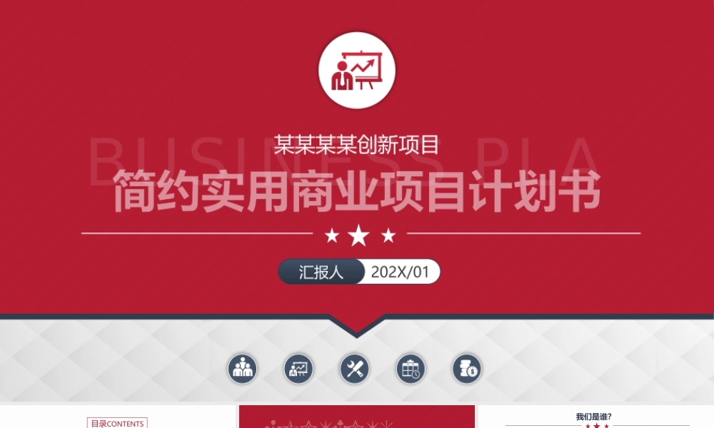 简约实用的创业计划书商业计划书PPT.pptx
