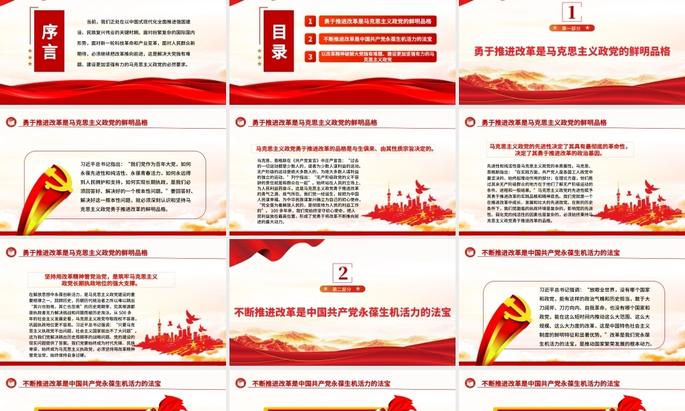 建设坚强有力的马克思主义政党ppt继续把改革推向前进.pptx
