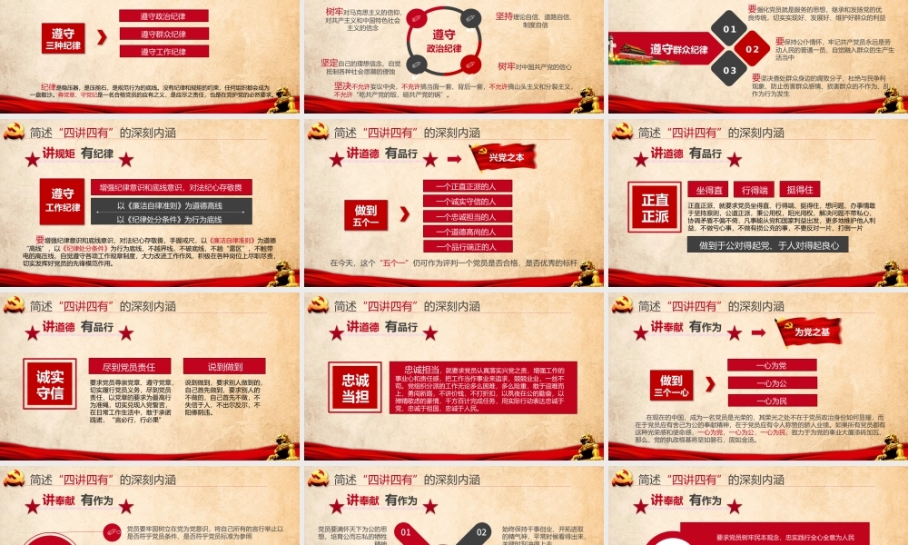 精美大气四讲四有专题教育PPT.pptx