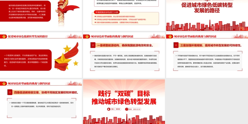 聚焦“双碳”目标推动绿色发展PPT党政风实现碳达峰碳中和专题党课课件.pptx
